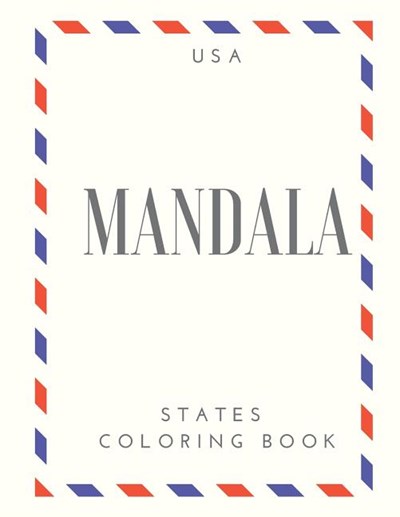 USA Mandala States Coloring Book