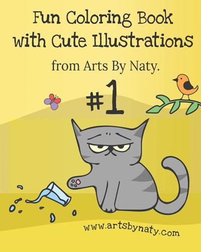 Fun Coloring Book with Cute Illustrations.