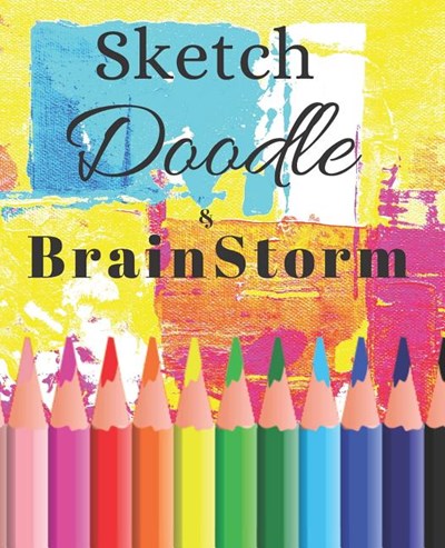 Yellow Sketch Doodle & Brainstorm Gift Sketchbook for Drawing Coloring or Writing Journal