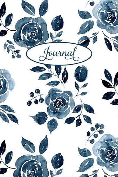 Journal: Watercolor Floral Undated Journal Planner Notebook