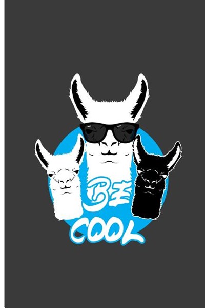 Be Cool: Cool Llama Perfect Gift Dot Grid Notebook/Journal (6x9)