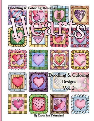 Doodling & Coloring Designs: Hearts